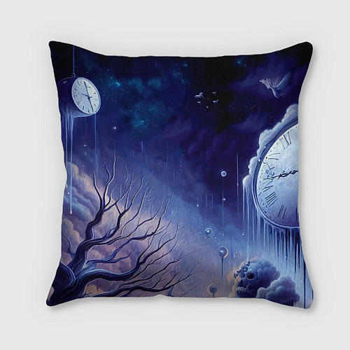 Подушка квадратная Крылатая рыба - сюрреализм / 3D-принт – фото 2