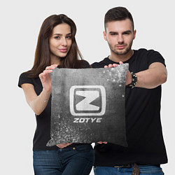 Подушка квадратная Zotye - grey gradient, цвет: 3D-принт — фото 2