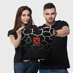 Подушка квадратная DOTA2 земля, цвет: 3D-принт — фото 2