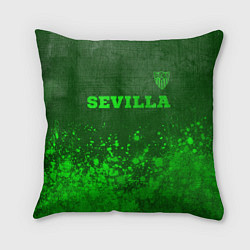 Подушка квадратная Sevilla - green gradient посередине, цвет: 3D-принт