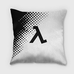 Подушка квадратная Half-life pattern black, цвет: 3D-принт