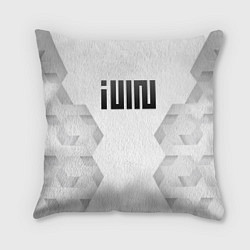 Подушка квадратная Gidle white poly, цвет: 3D-принт