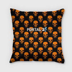 Подушка квадратная Portal skull pattern