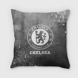 Подушка квадратная Chelsea - grey gradient, цвет: 3D-принт