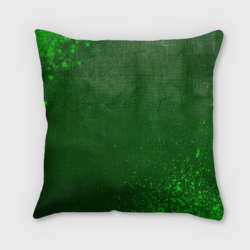 Подушка квадратная Fall Out Boy - green gradient / 3D-принт – фото 2