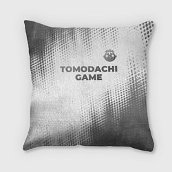 Подушка квадратная Tomodachi Game - white gradient посередине, цвет: 3D-принт
