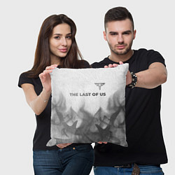Подушка квадратная The Last Of Us - white gradient посередине, цвет: 3D-принт — фото 2