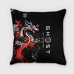 Подушка квадратная Ghost of Tsushima - snowflakesv, цвет: 3D-принт