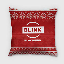 Подушка квадратная Новогодний Blackpink, цвет: 3D-принт