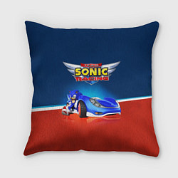 Подушка квадратная Hedgehog - Sonic racing team