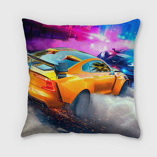 Подушка квадратная NFS - cars / 3D-принт – фото 2