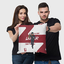 Подушка квадратная Лайтер - ZZZ, цвет: 3D-принт — фото 2