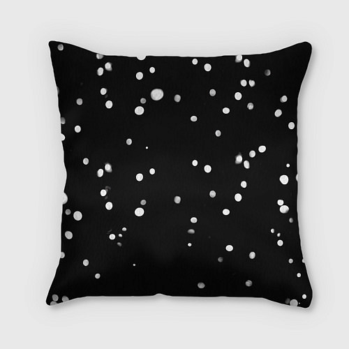 Подушка квадратная Снегурочка - воздушный поцелуй / 3D-принт – фото 2