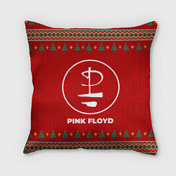 Подушка квадратная Pink Floyd new year, цвет: 3D-принт