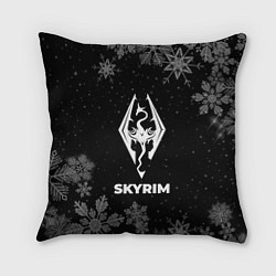 Подушка квадратная Снежный Skyrim, цвет: 3D-принт