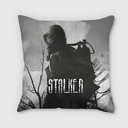 Подушка квадратная Stalker в зоне, цвет: 3D-принт