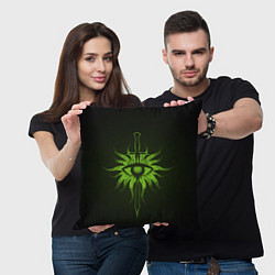 Подушка квадратная Dragon Age Inquisition logo, цвет: 3D-принт — фото 2