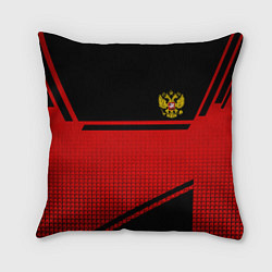 Подушка квадратная Россия герб геометрия, цвет: 3D-принт