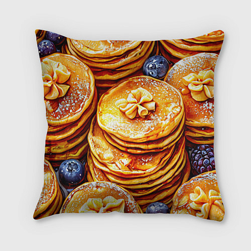 Подушка квадратная Блинчики / 3D-принт – фото 2