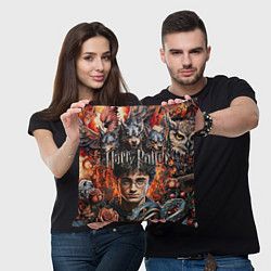 Подушка квадратная Гарри Поттер и мифические существа, цвет: 3D-принт — фото 2