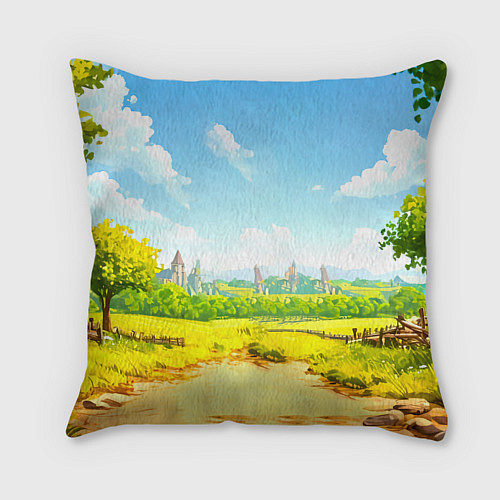 Подушка квадратная Ослик / 3D-принт – фото 2