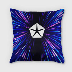 Подушка квадратная Jeep neon energy, цвет: 3D-принт