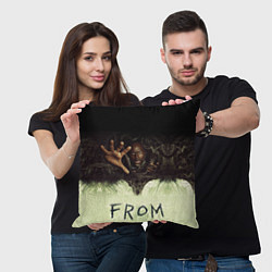 Подушка квадратная Извне сериал ужастик, цвет: 3D-принт — фото 2