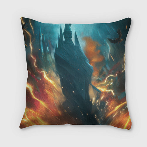 Подушка квадратная Гарри Поттер магия / 3D-принт – фото 2