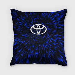 Подушка квадратная Toyota blue energy, цвет: 3D-принт