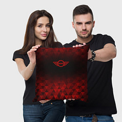 Подушка квадратная Mini red poly, цвет: 3D-принт — фото 2