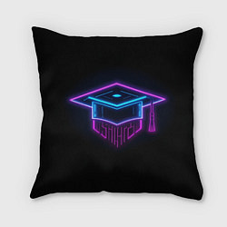 Подушка квадратная Неоновый магистр, цвет: 3D-принт