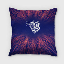 Подушка квадратная Burzum red energy, цвет: 3D-принт