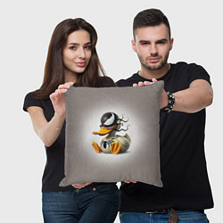 Подушка квадратная Venom Duck - ai art fantasy, цвет: 3D-принт — фото 2