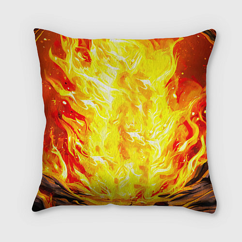 Подушка квадратная Ослик в огне / 3D-принт – фото 2