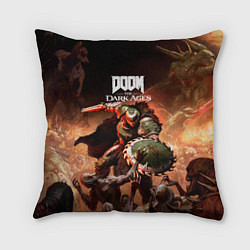 Подушка квадратная Doom slayer Doom the dark ages, цвет: 3D-принт