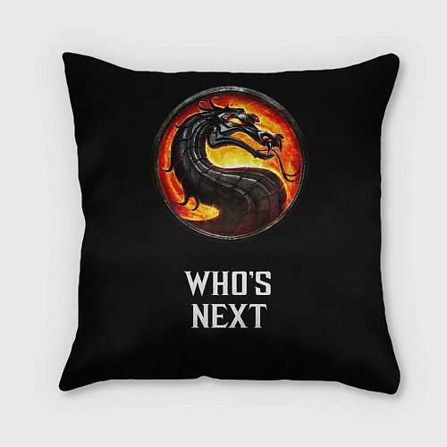 Подушка квадратная Mortal kombat - Scorpion / 3D-принт – фото 2