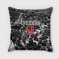 Подушка квадратная Civilization VII, цвет: 3D-принт