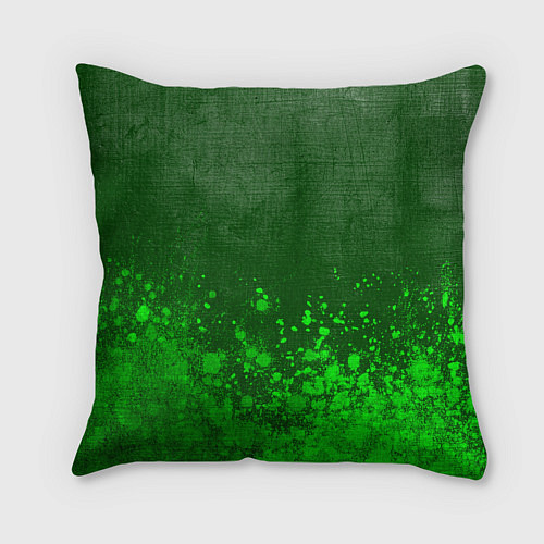 Подушка квадратная Asking Alexandria - green gradient посередине / 3D-принт – фото 2