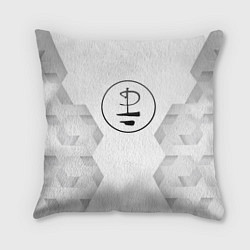 Подушка квадратная Pink Floyd white poly, цвет: 3D-принт