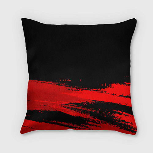 Подушка квадратная Papa Roach - red gradient посередине / 3D-принт – фото 2