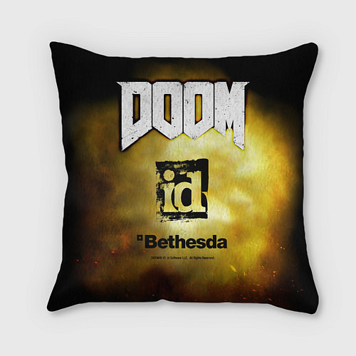 Подушка квадратная Doom guy slayer / 3D-принт – фото 2