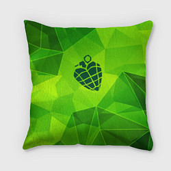Подушка квадратная Green Day green poly, цвет: 3D-принт