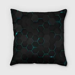 Подушка квадратная Honeycombs, цвет: 3D-принт