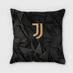 Подушка квадратная Juventus golden poly, цвет: 3D-принт