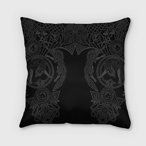 Подушка квадратная Один в поле воин если он по-русски скроен / 3D-принт – фото 2