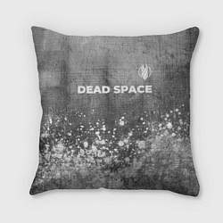 Подушка квадратная Dead Space - grey gradient посередине