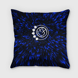 Подушка квадратная Blink 182 blue energy, цвет: 3D-принт