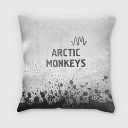 Подушка квадратная Arctic Monkeys - white gradient посередине, цвет: 3D-принт