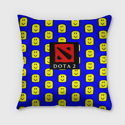 Подушка квадратная Dota smile pattern, цвет: 3D-принт