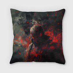 Подушка квадратная Black Spider-man, цвет: 3D-принт